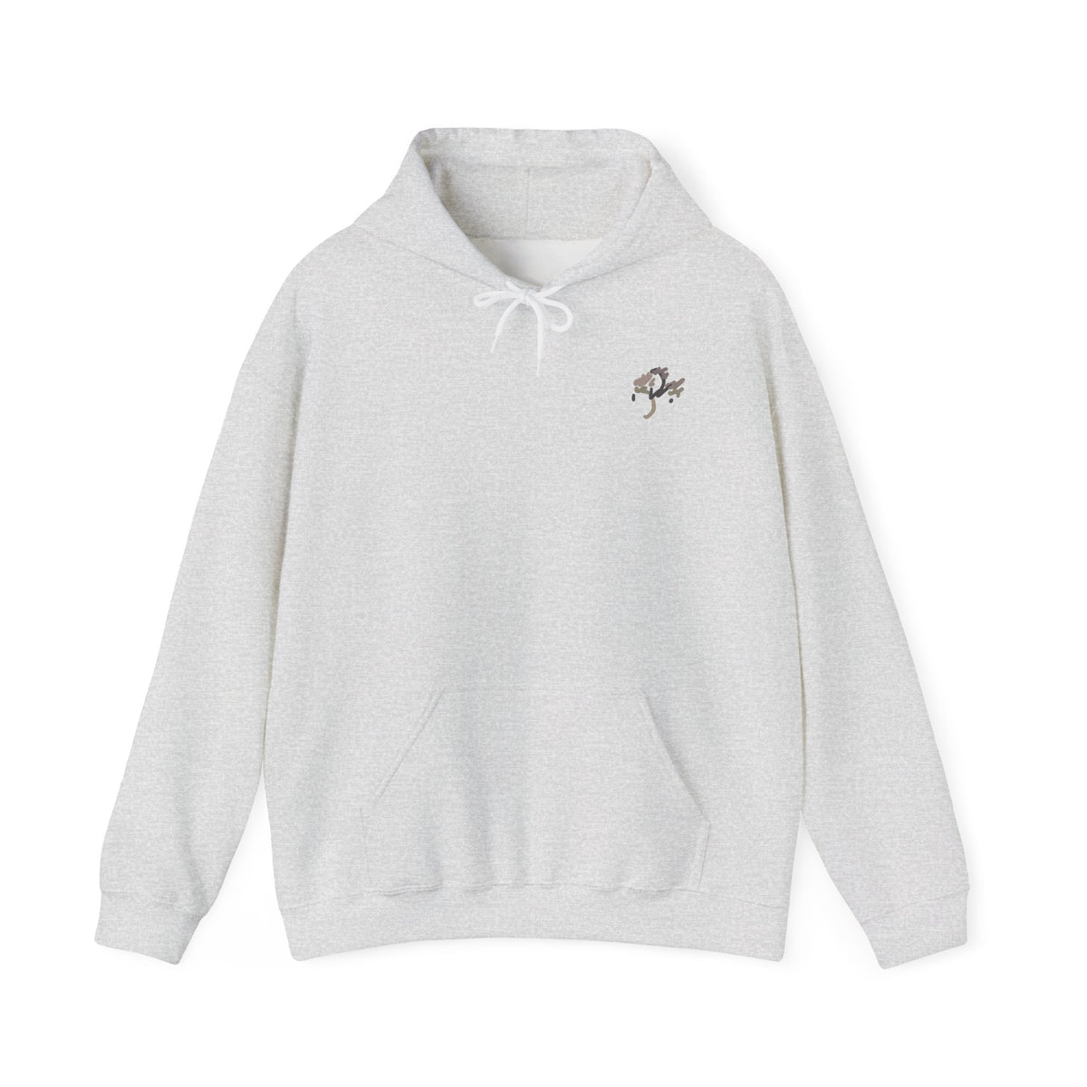 Pale Skiing Heavy Blend™ Hooded Sweatshirt — Ash